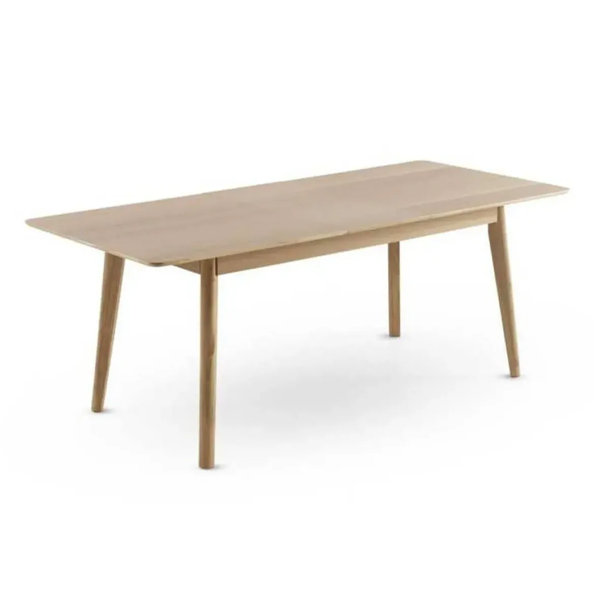 Mesa de Comedor Extensible con Patas de Hevea y Roble GABAR 11435