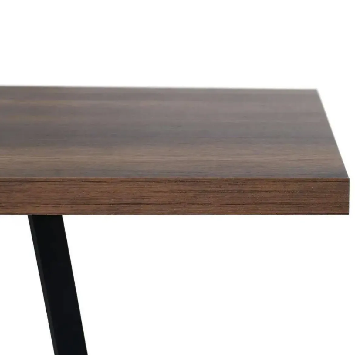 Mesa de Comedor Extensible con Patas de Hierro Rectangulares 61214