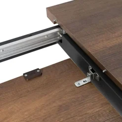 Mesa de Comedor Extensible con Patas de Hierro Rectangulares 61214