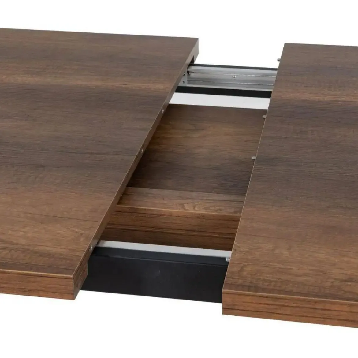 Mesa de Comedor Extensible con Patas de Hierro Rectangulares 61214