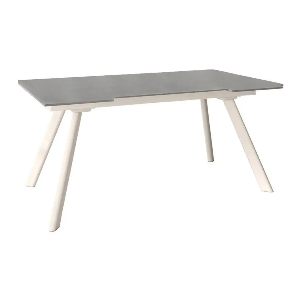 Mesa de Comedor Extensible con Estructura de Metal Marfil TASMAN