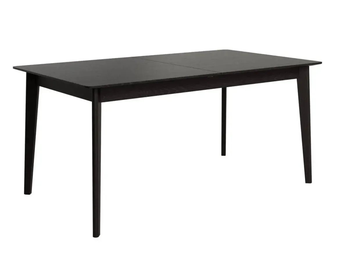 Mesa de Comedor Extensible de Madera Roble y Sobre Biselado de 25 mm 160-200 cm AURA