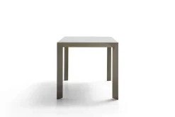 Mesa de Comedor Extensible de Cristal Color Visón AVANCE