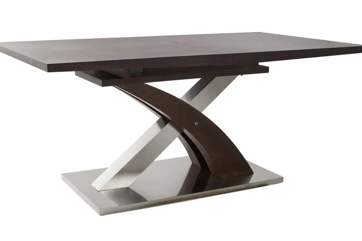 Mesa de Comedor Extensible MDF y Acero 160-220 cm MB-178116