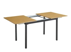 Mesa de Comedor Extensible MDF Negro CAMDEN