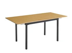 Mesa de Comedor Extensible MDF Negro CAMDEN