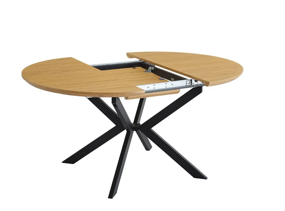 Mesa de Comedor Extensible MDF Negro WINSOR