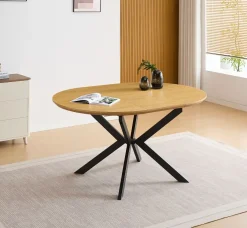 Mesa de Comedor Extensible MDF Negro WINSOR