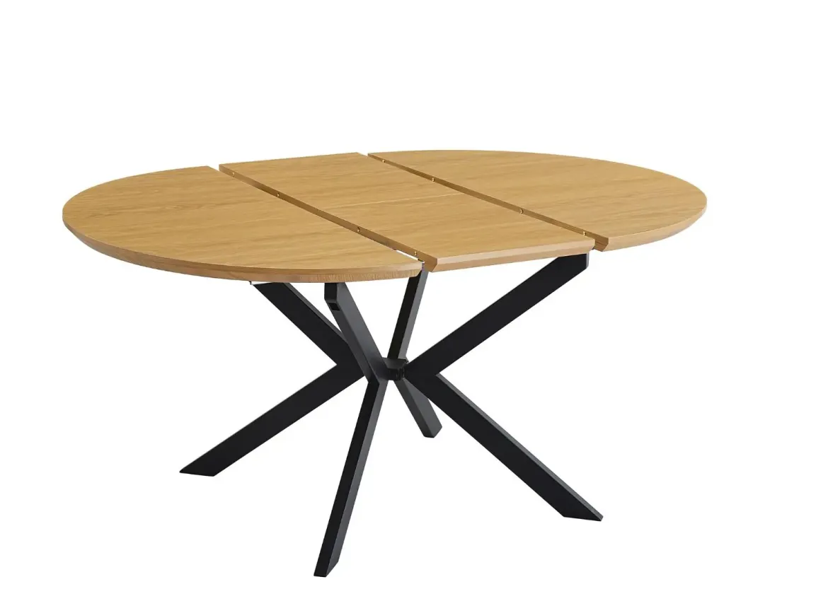 Mesa de Comedor Extensible MDF Negro WINSOR