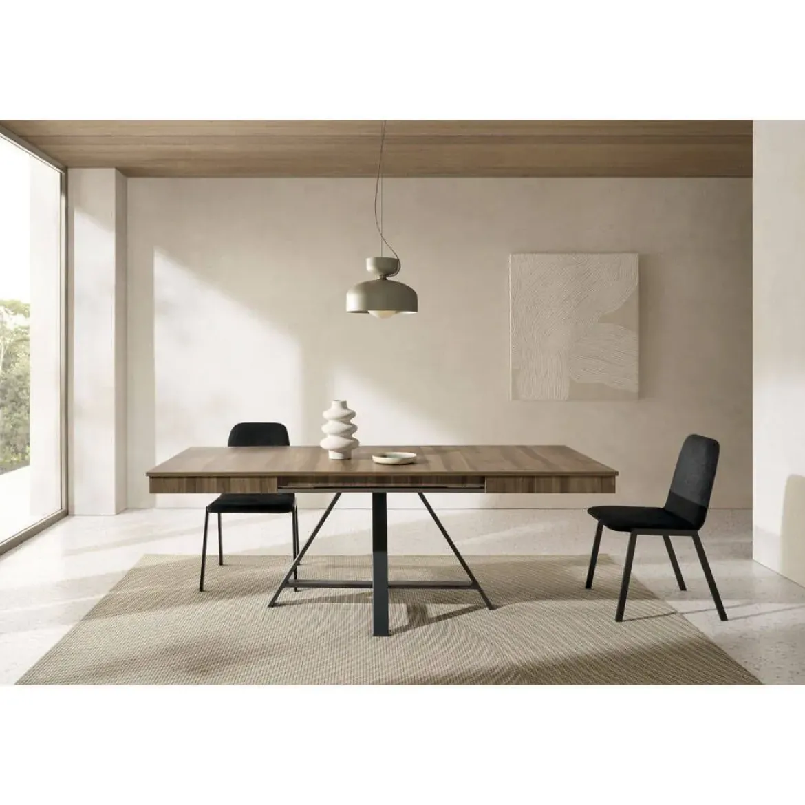 Mesa de Comedor Extensible 140x90 Tapa Melamina OLIMPO