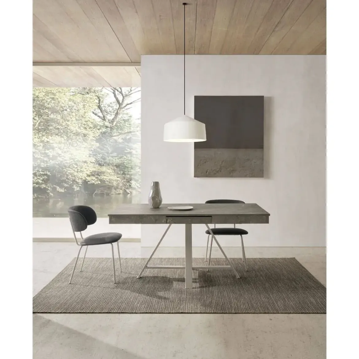 Mesa de Comedor Extensible 140x90 Tapa Melamina OLIMPO