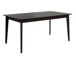 Mesa de Comedor Fija de Madera Roble y Sobre Biselado de 25 mm 160 cm AURA