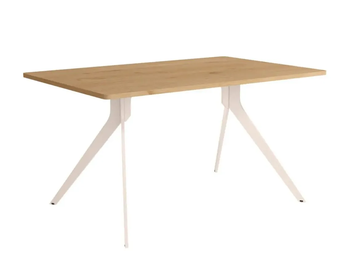 Mesa de Comedor MarfilFija de 160 cm metal-Melamina ISEO