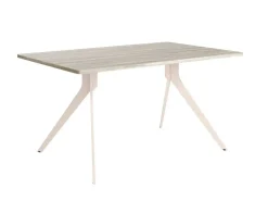 Mesa de Comedor MarfilFija de 160 cm metal-Melamina ISEO
