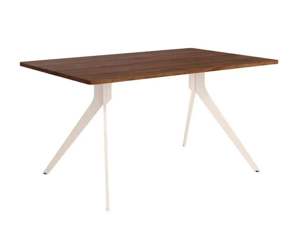 Mesa de Comedor MarfilFija de 160 cm metal-Melamina ISEO