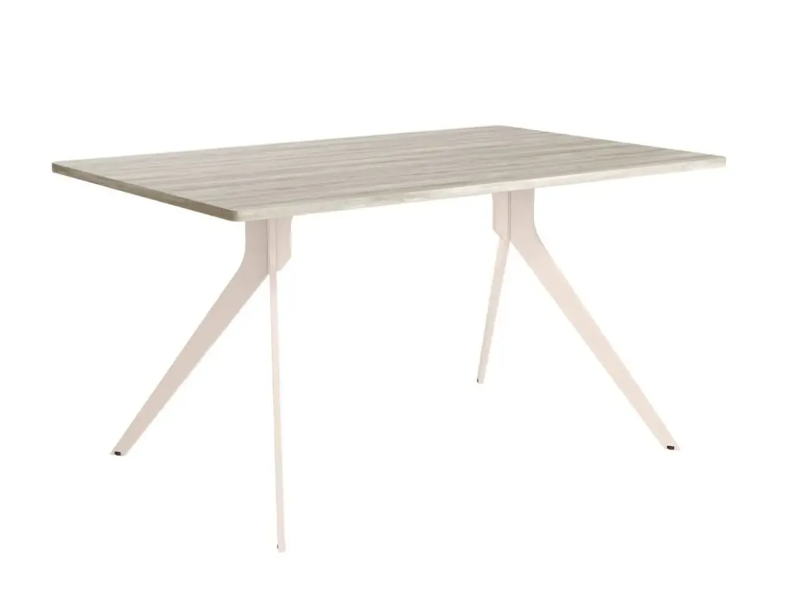 Mesa de Comedor MarfilFija de 180 cm metal-Melamina ISEO