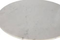 Mesa de Comedor Mármol Blanco y Madera de Acacia MB-212659