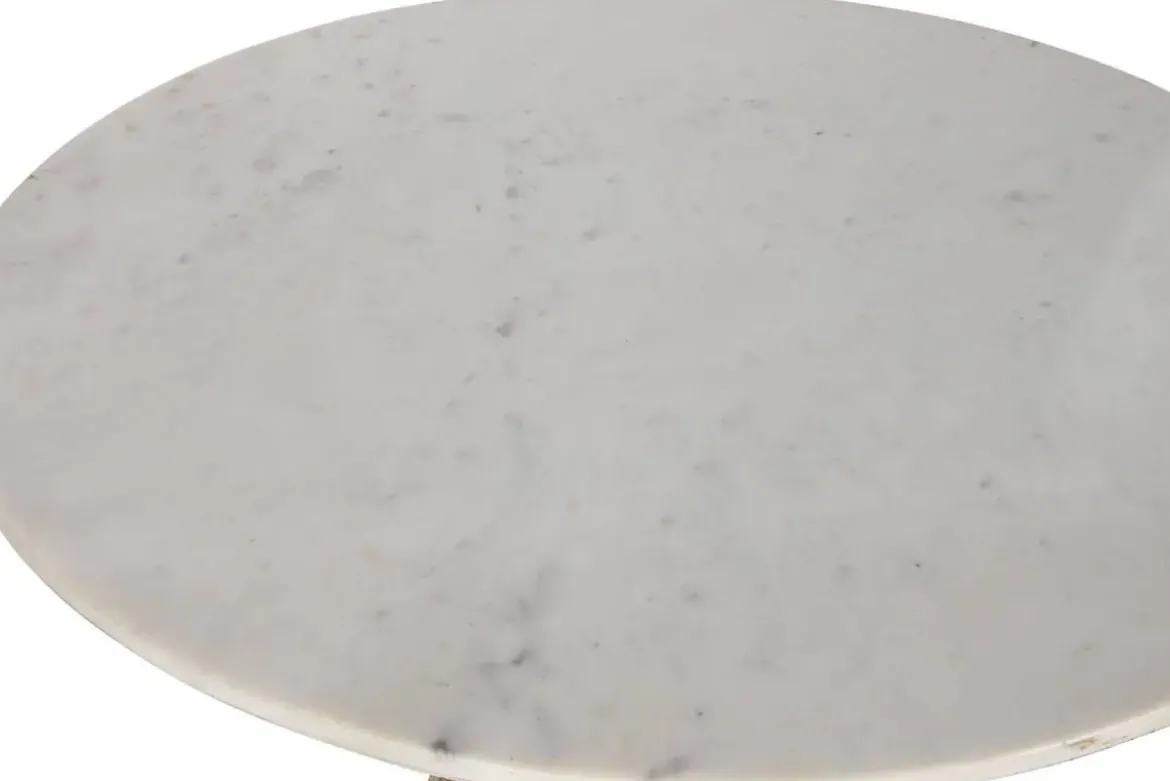 Mesa de Comedor Mármol Blanco y Madera de Acacia MB-212659