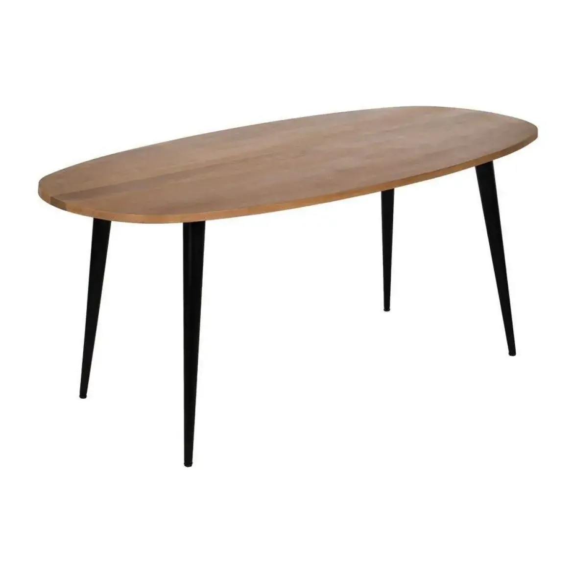 Mesa de Comedor Natural de Madera de Mango y Hierro 180 cm 612710