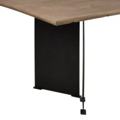 Mesa de Comedor Natural de Madera de Mango e Hierro 190 cm 612853