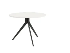 Mesa de Comedor ORTA Redonda Estructura Metálica Negra de 100 cm