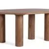 Mesa de Comedor Ovalada de Madera de Mango SANAT 0747333