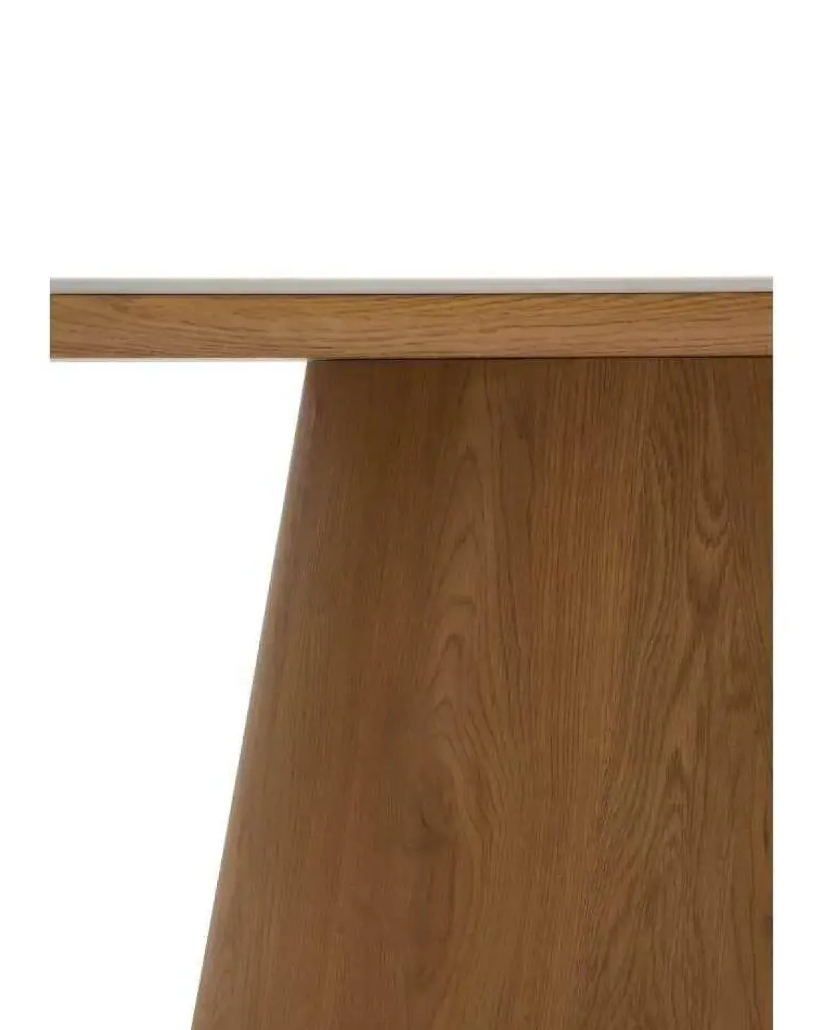 Mesa de Comedor Oval en Roble y MDF con Encimera Mármol CALACATTA 11417