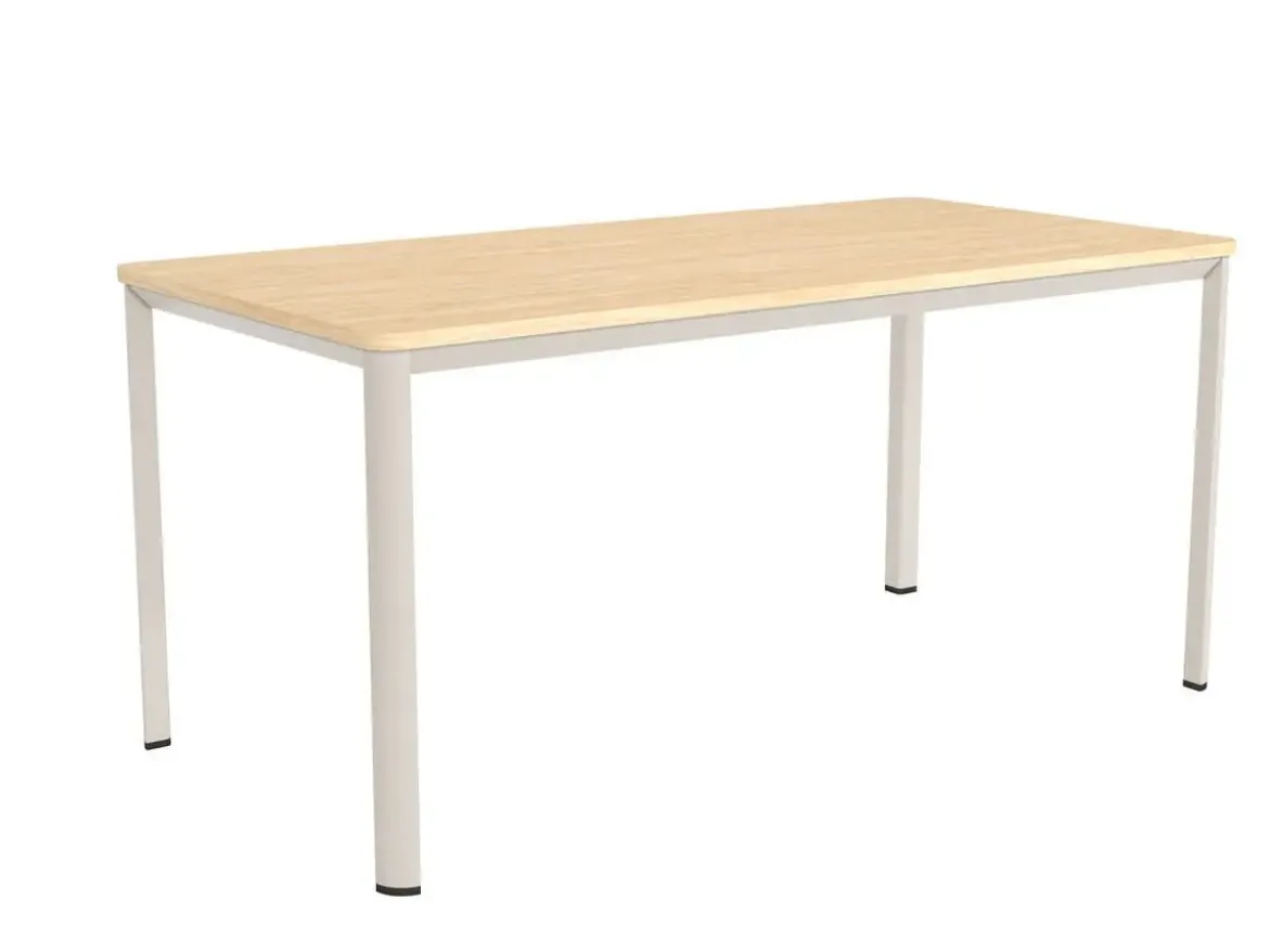 Mesa de Comedor Patas Marfil Fija de 120 cm metal-Melamina ONEA