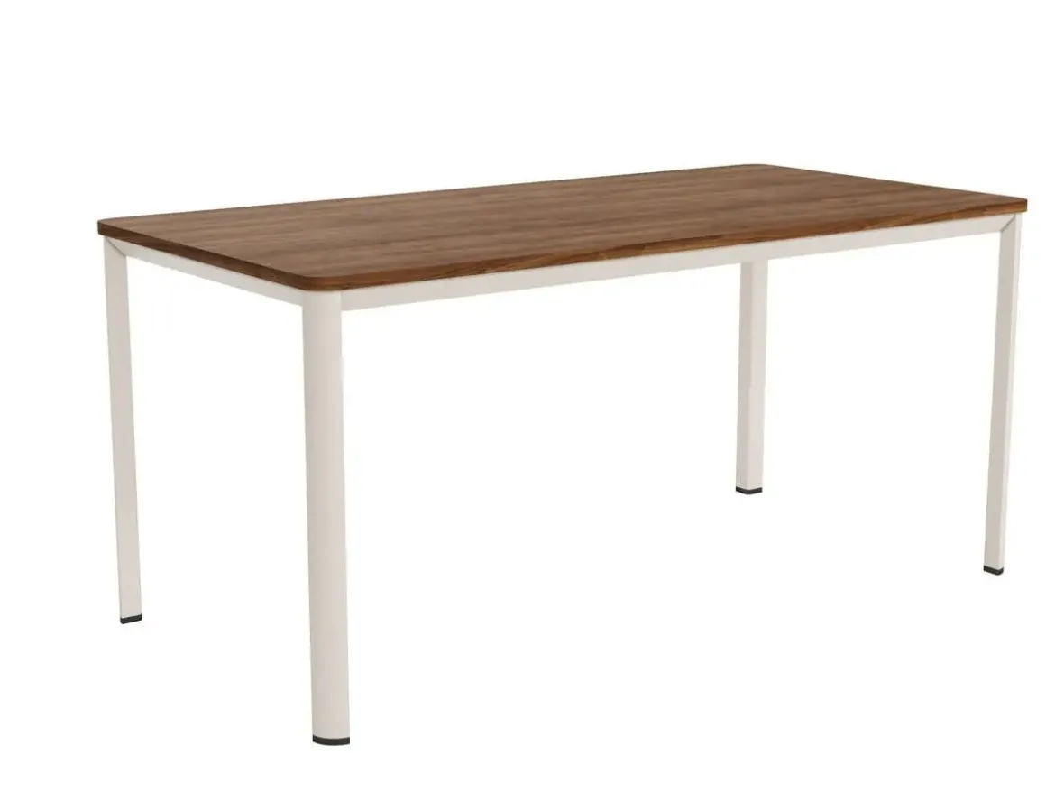 Mesa de Comedor Patas Marfil Fija de 120 cm metal-Melamina ONEA
