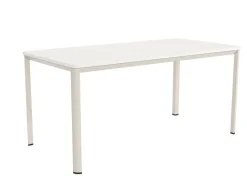 Mesa de Comedor Patas Marfil Fija de 140 cm metal-Melamina ONEA