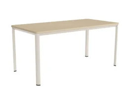 Mesa de Comedor Patas Marfil Fija de 160 cm metal-Melamina ONEA