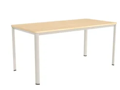 Mesa de Comedor Patas Marfil Fija de 180 cm metal-Melamina ONEA