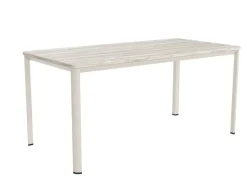 Mesa de Comedor Patas Marfil Fija de 180 cm metal-Melamina ONEA