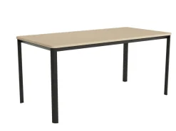 Mesa de Comedor Patas Negras Fija de 140 cm metal-Melamina ONEA