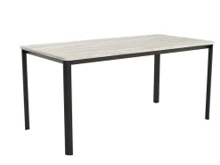 Mesa de Comedor Patas Negras Fija de 180 cm metal-Melamina ONEA