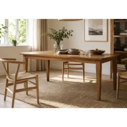 Mesa de Comedor Rectangular de Madera de Roble 210 cm MB-225989