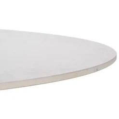Mesa de Comedor Redonda Blanca y Natural120 cm 612351