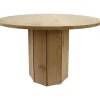 Mesa de Comedor Redonda Chapada en Fresno 75 cm GARAI 39-404