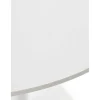 Mesa de Comedor Redonda 100 cm Blanca con Pie Central Metálico GABAR 11455