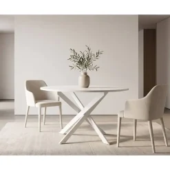 Mesa de Comedor Redonda con Patas de Metal NEXO
