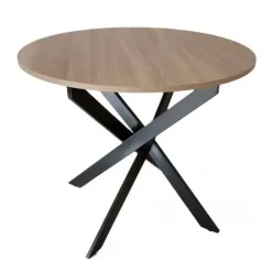 Mesa de Comedor Redonda con Patas de Metal NEXO
