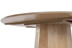 Mesa de Comedor Redonda de Abeto y MDF 120 cm MB-230872