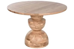 Mesa de Comedor Redonda en Madera Acacia MB-212658