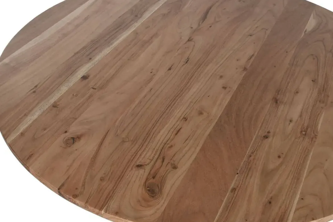 Mesa de Comedor Redonda en Madera Acacia MB-212658