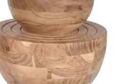 Mesa de Comedor Redonda en Madera Acacia MB-212658