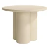 Mesa de Comedor Redonda en Microcemento Beige GAIA CNG120BE