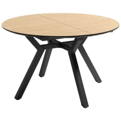 Mesa de Comedor Redonda Extensible 120 cm CANTÁBRICO