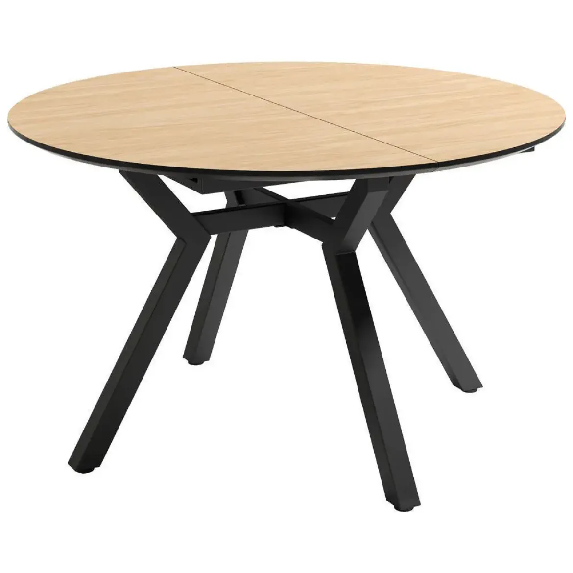 Mesa de Comedor Redonda Extensible 120 cm CANTÁBRICO