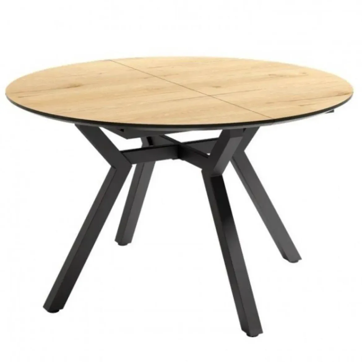 Mesa de Comedor Redonda Extensible 120 cm CANTÁBRICO