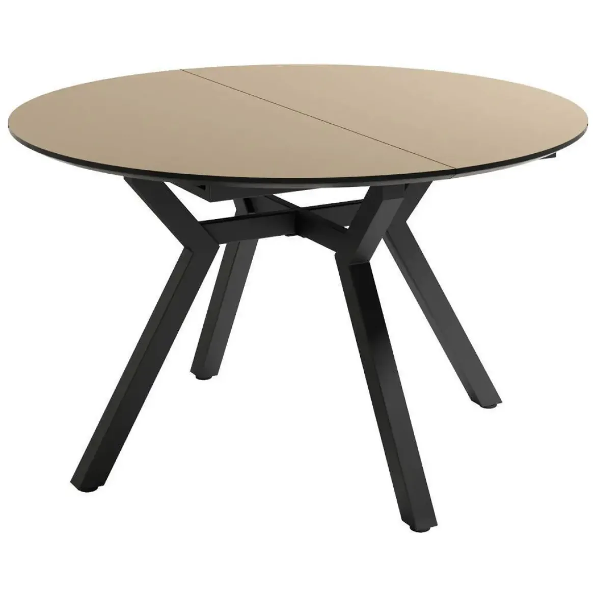 Mesa de Comedor Redonda Extensible 120 cm CANTÁBRICO